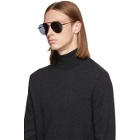 Fendi Black and Grey Aviator Sunglasses