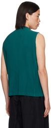 HOMME PLISSÉ ISSEY MIYAKE Green Monthly Color May Tank Top