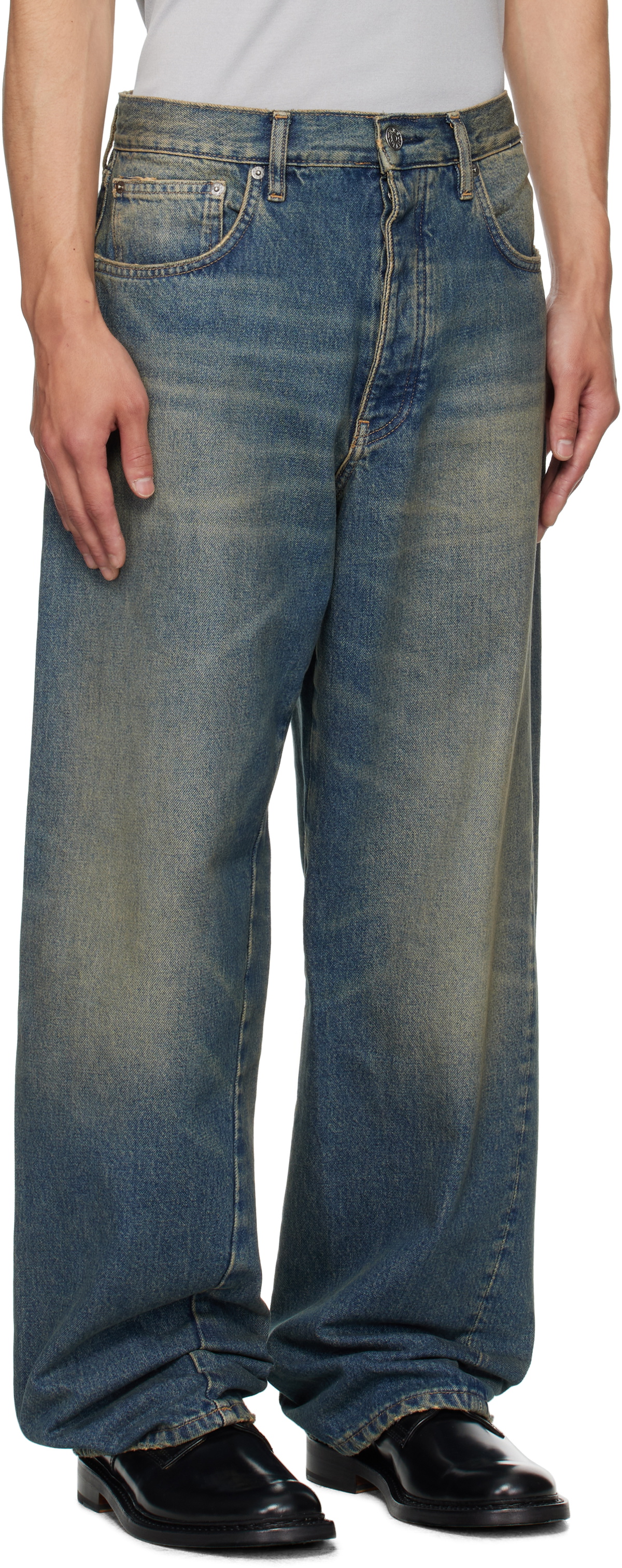 Sunflower Blue Wide Twist Jeans