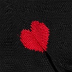 Rostersox Heart by X Socks in Black