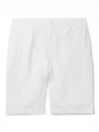 Ermenegildo Zegna - Straight-Leg Linen Shorts - White