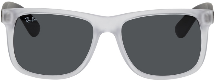 Photo: Ray-Ban Transparent & Black Low Bridge Justin Sunglasses