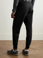 ON - Slim-Fit Tapered Stretch Recycled-Jersey Sweatpants - Black