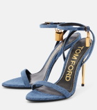 Tom Ford Padlock denim sandals