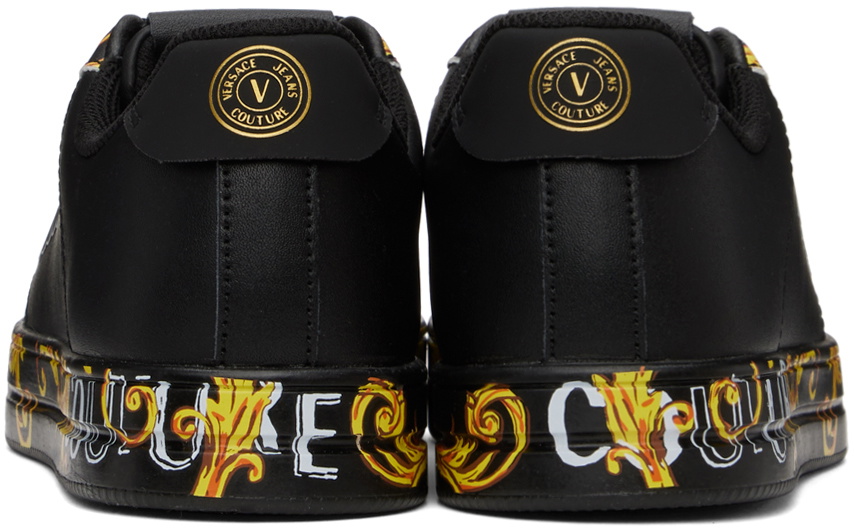 Versace Jeans Couture Black Court 88 Sneakers Versace