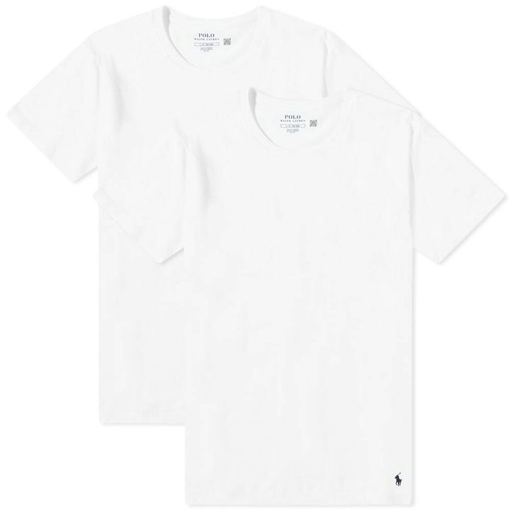 Photo: Polo Ralph Lauren Men's Crew Base Layer T-Shirt - 2 Pack in White