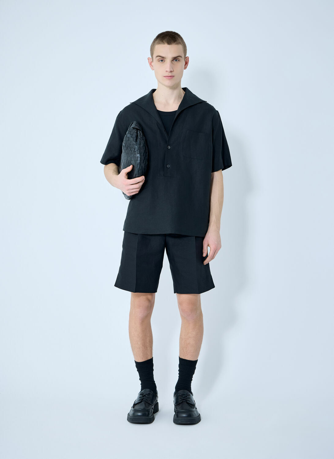 Dolce & Gabbana Linen Polo Shirt
