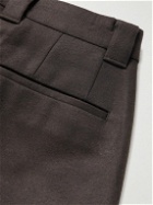 Kaptain Sunshine - Throwing Fits Straight-Leg Pleated Wool Suit Trousers - Brown
