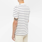 Fred Perry Authentic Men's Striped T-Shirt in Snow White