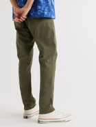 Nudie Jeans - Easy Alvin Slim-Fit Organic Cotton-Blend Trousers - Green