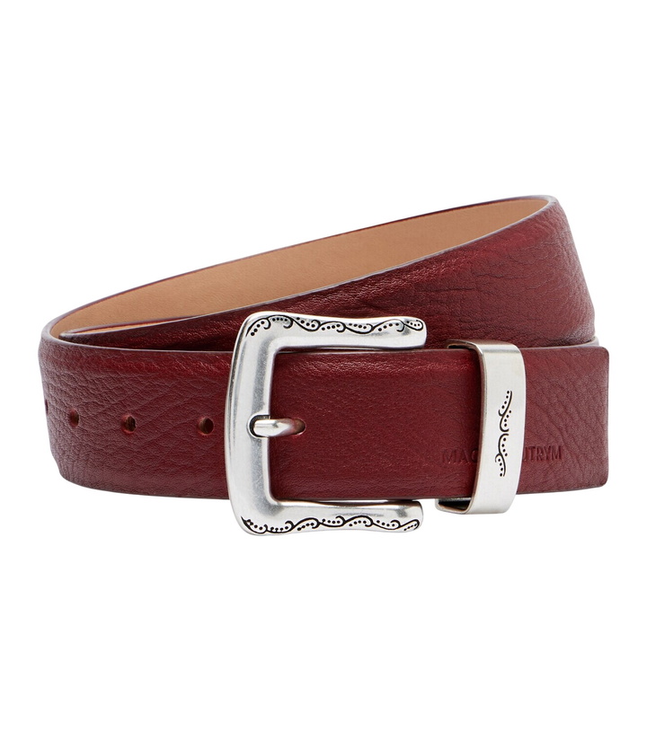 Photo: Magda Butrym Engraved leather belt