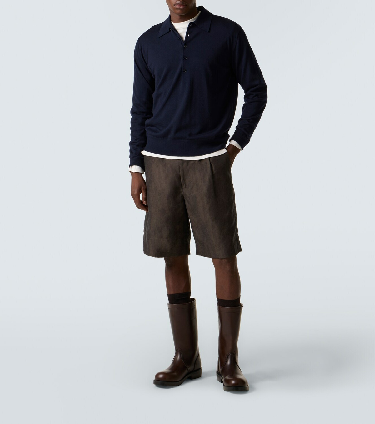 Dries Van Noten Leather biker boots