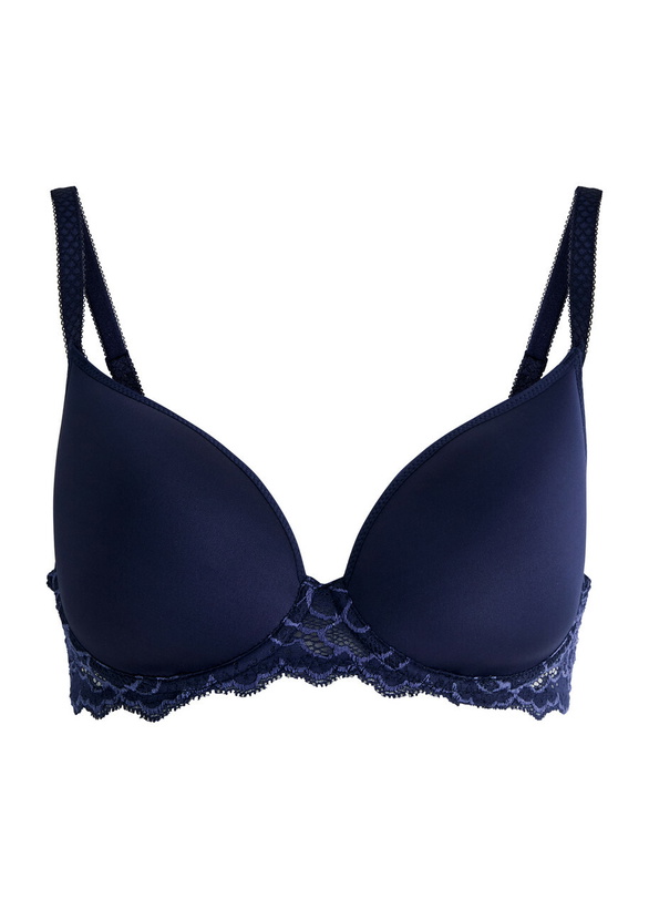 Photo: Simone PÉRÈLE Caresse Spacer Contour bra Dark Blue