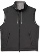 Zegna - Reversible Micofibre and Cashmere, Cotton and Silk-Blend Twill Gilet - Black
