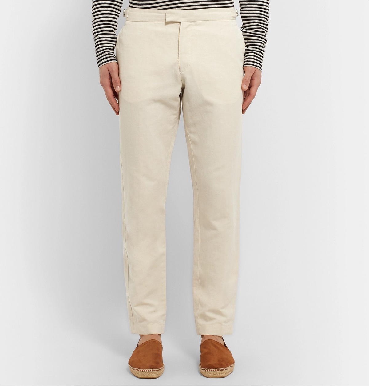 ORLEBAR BROWN Griffon Straight-Leg Linen-Twill Trousers for Men | MR PORTER