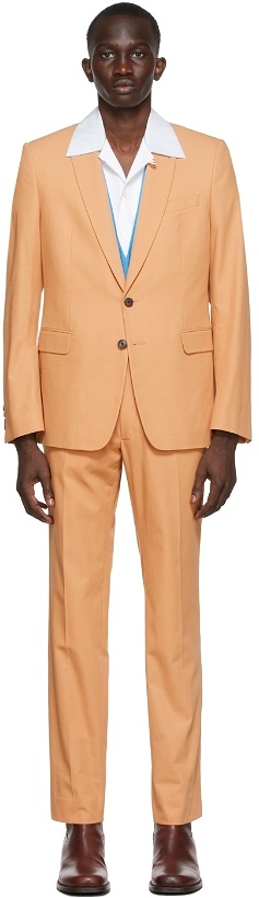 Photo: Dries Van Noten Orange Gabardine Suit
