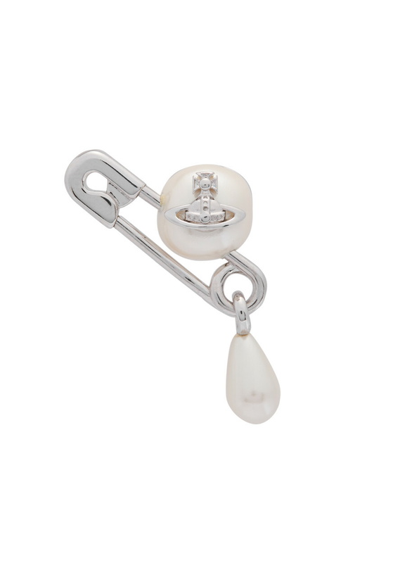 Photo: Vivienne Westwood Claude Pearl-embellished Single Stud Earring - One Size