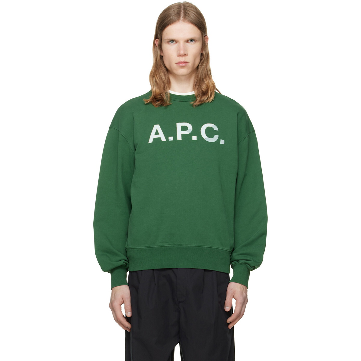 A.P.C. Green Vintage 'APC' Sweatshirt