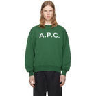 A.P.C. Green Vintage 'APC' Sweatshirt