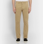 Nudie Jeans - Slim Adam Garment-Dyed Stretch-Cotton Twill Trousers - Men - Beige