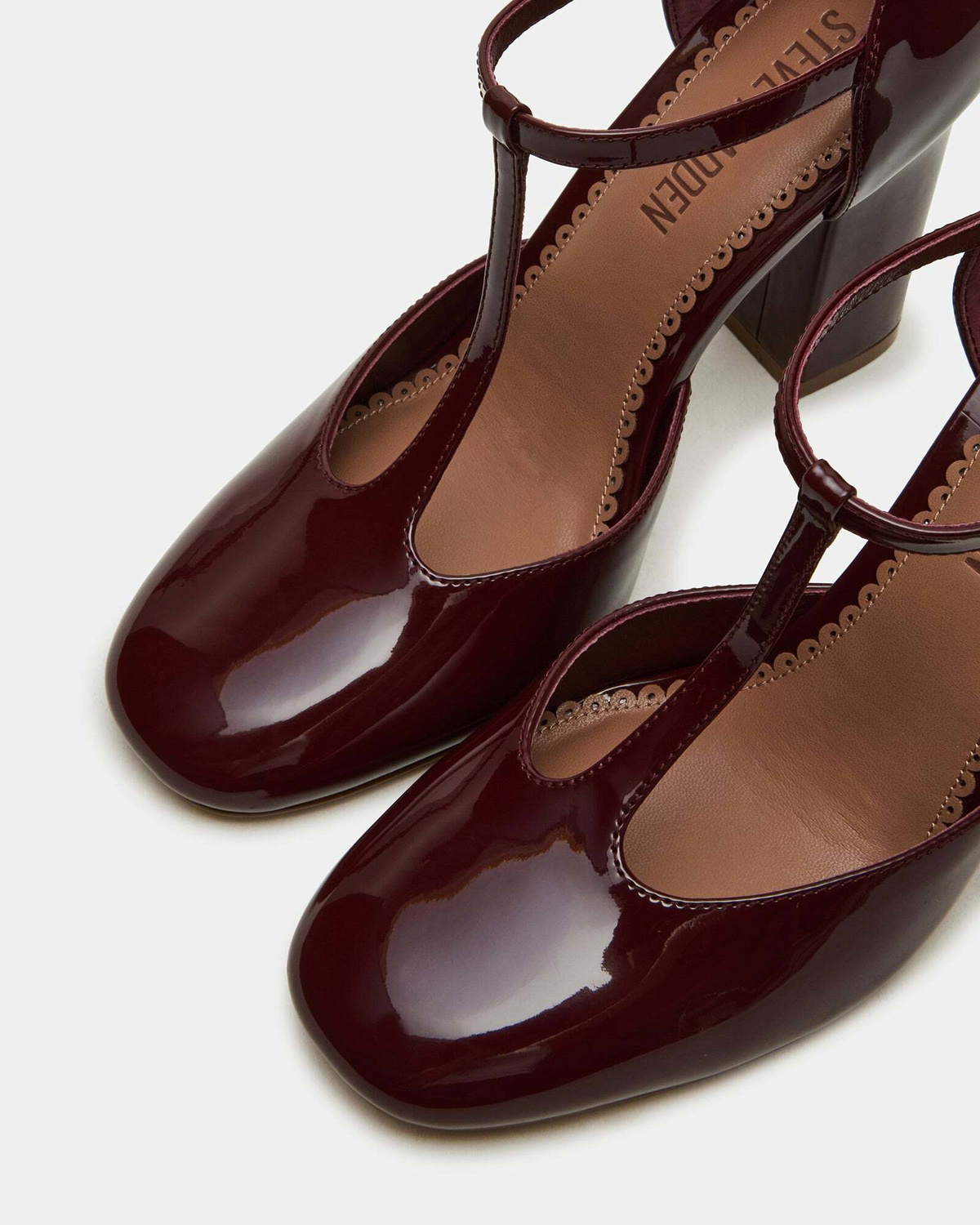Steve Madden Malcolm Heels in Burgundy Patent