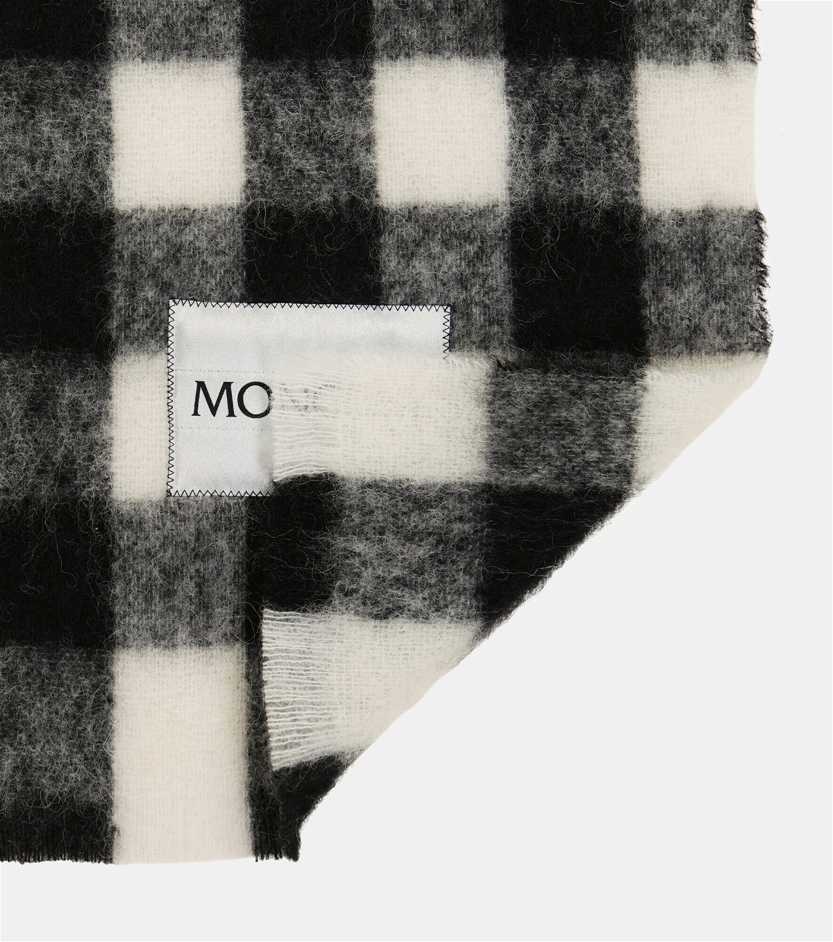 Moncler - Checked logo scarf Moncler