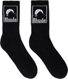 Rhude Black 'Rhude' Moonlight Badge Socks