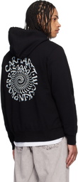Carhartt Work In Progress Black Spiral Hoodie