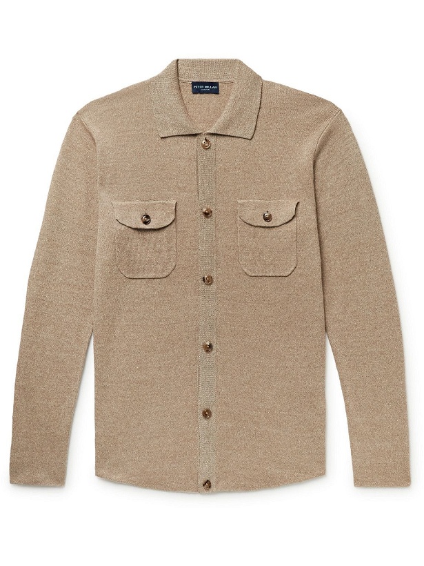 Photo: Peter Millar - Musée Slim-Fit Linen and Merino Wool-Blend Shirt Jacket - Neutrals