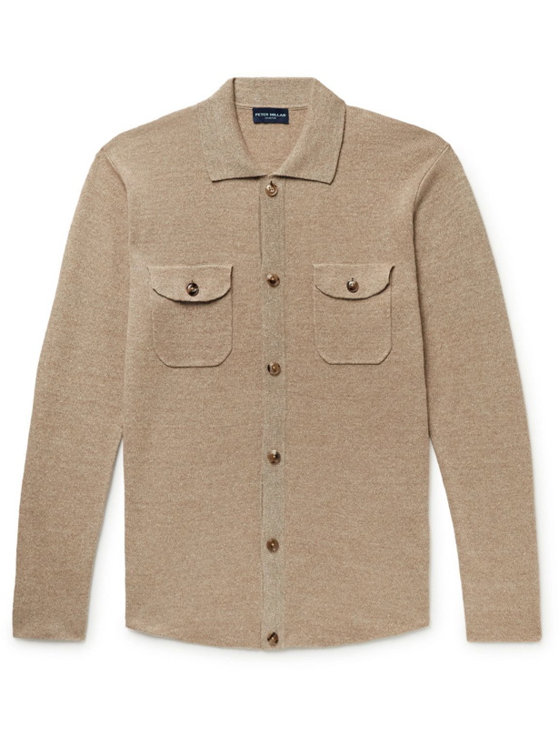 Photo: Peter Millar - Musée Slim-Fit Linen and Merino Wool-Blend Shirt Jacket - Neutrals