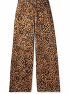 VETEMENTS - Wide-Leg Leopard-Print Jeans - Animal print