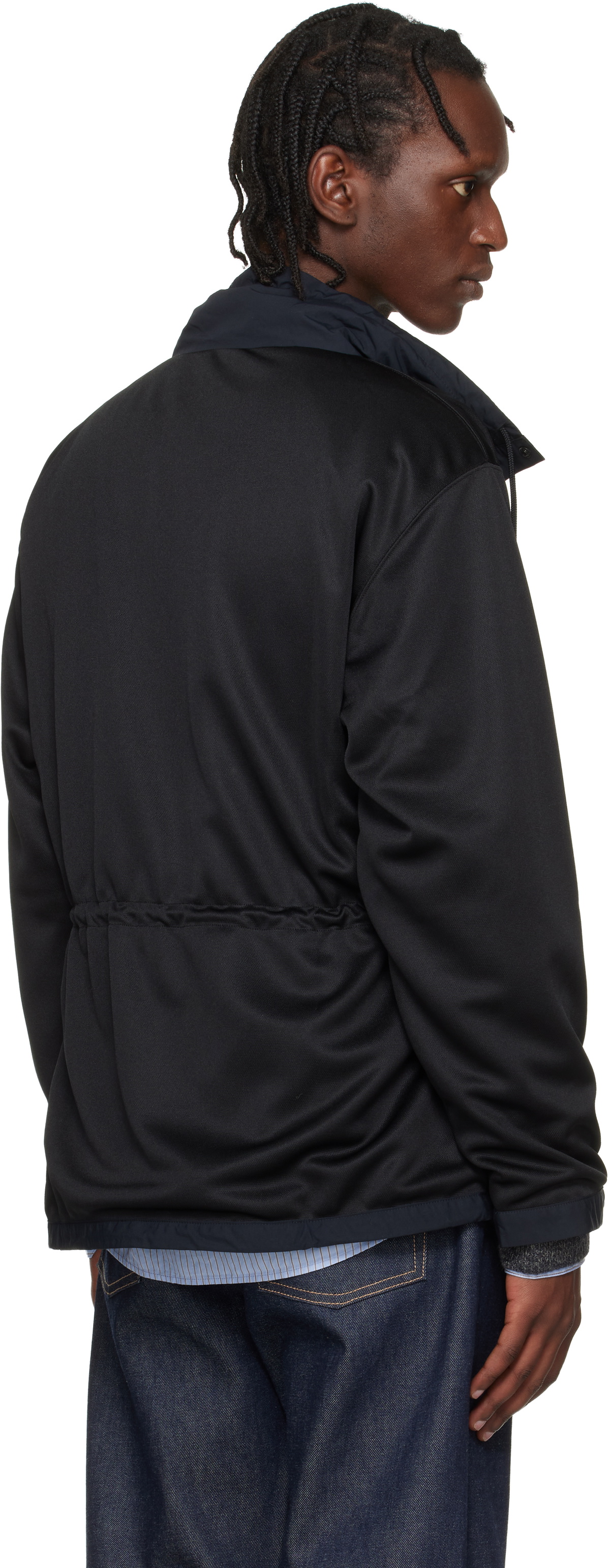 Toga Virilis Black Jersey Pullover Jacket