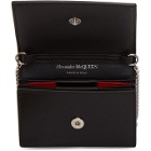 Alexander McQueen Black Chain Card Holder Bag