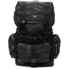 Balmain Black Camo Elite Army Backpack