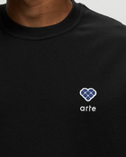 Arte Antwerp Arte Heart Circle Patch T Shirt Black - Mens - Shortsleeves