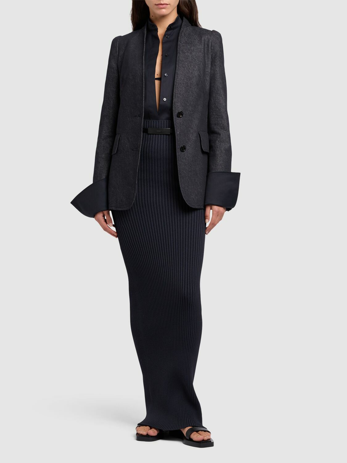 25SS new/Max Mara ベアトリスデニムブレザー Blazer Navy Max Mara Beatrice denim blazer Navy | netaporter | REVERSIBLE