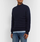 YMC - Brushed-Wool Mock-Neck Sweater - Blue