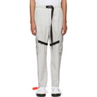 Off-White Grey Nylon Cargo Pants