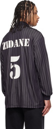 Y-3 Black Zinedine Zidane Soccer Long Sleeve Jersey T-shirt