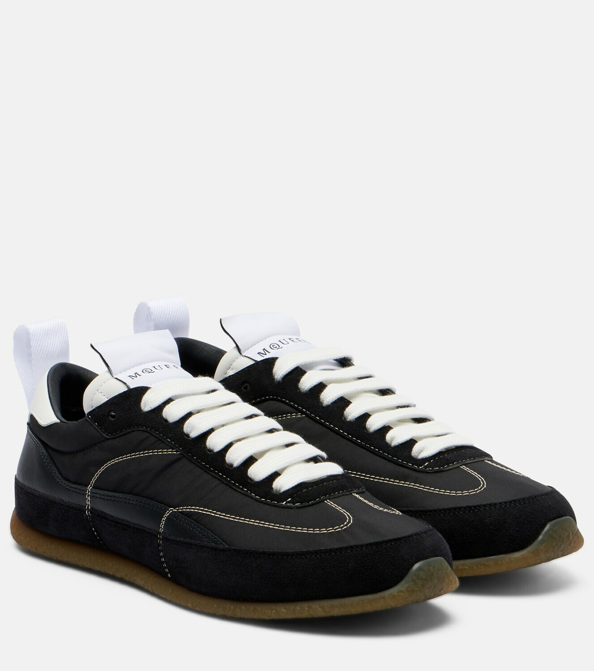 McQueen EC1 suede-trimmed sneakers