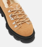 Ganni Faux leather platform loafers