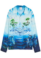 Casablanca Lost Atlantis Printed Silk Shirt Multicoloured 1