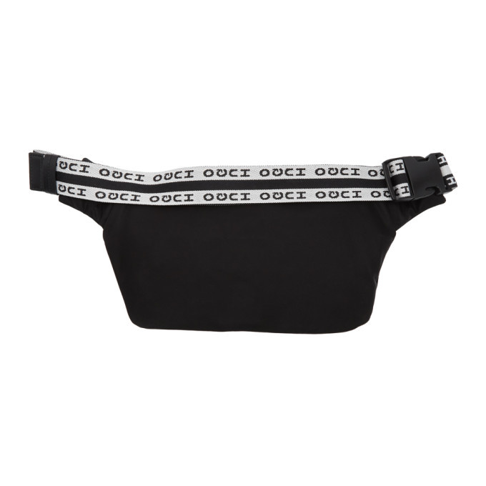 Hugo Black Reverse Logo Belt Bag Hugo Boss