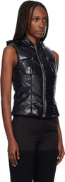 Coperni Black Hooded Puffer Vest