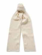 De Petrillo - Ribbed Merino Wool and Cashmere-Blend Scarf