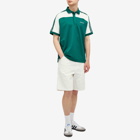 Adidas 80s Premier Polo in Collegiate Green