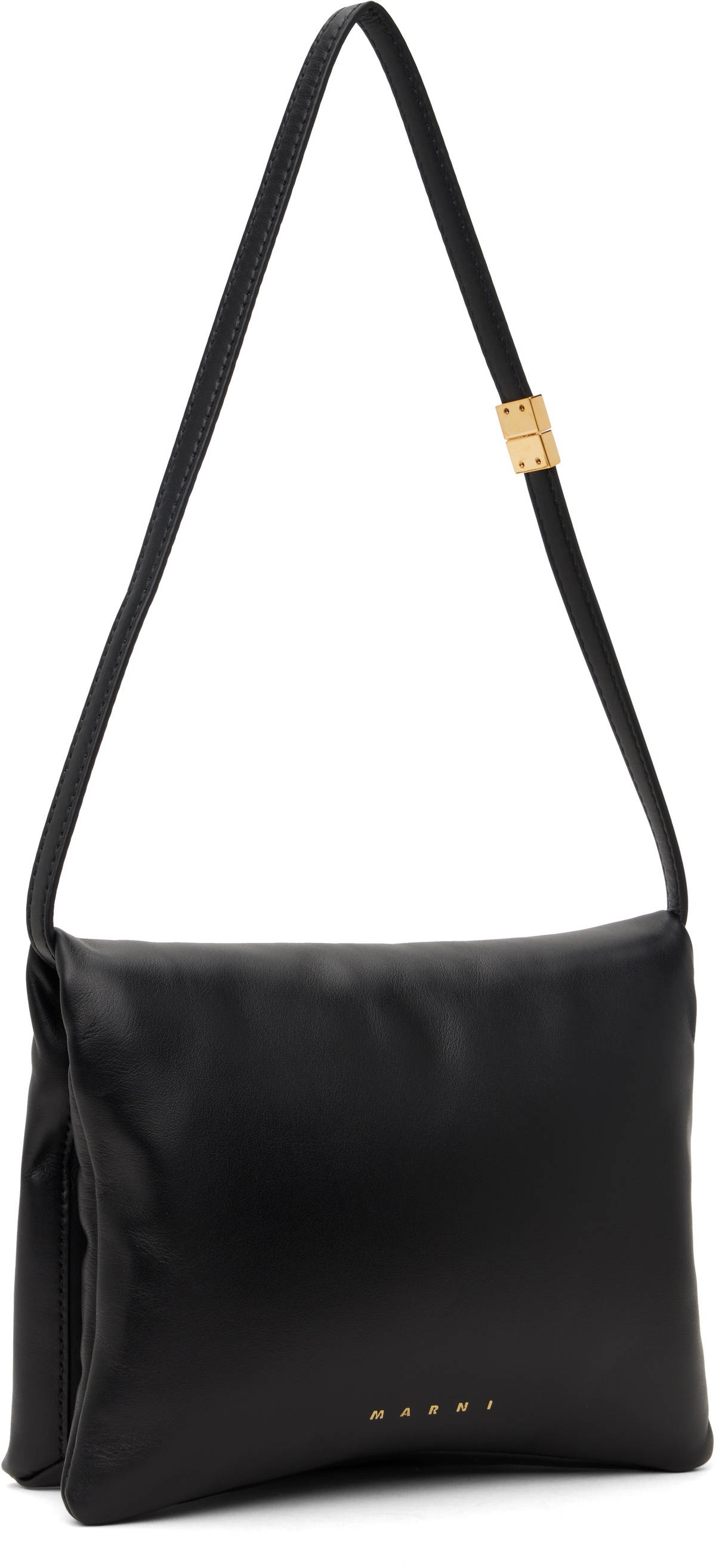 Marni Black Soft Calf Leather Pochette Bag