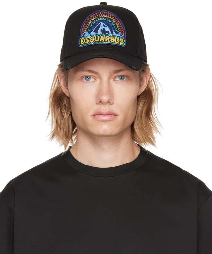 Photo: Dsquared2 Black Logo Baseball Cap