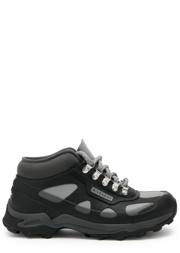 Photo: Givenchy Bogs Panelled Rubber Hiking Boots Grey