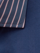 Etro - Slim-Fit Striped Herringbone Cotton Shirt - Blue